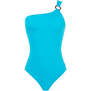 Women One piece Solid - Women asymetrical one piece swimsuit Solid, Horizon front Women One piece Solid - Women asymetrical one piece swimsuit Solid, Horizon front