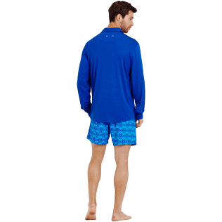 Uomo Altri Unita - Camicia uomo in jersey di lyocell a tinta unita, Blu reale supp4 Uomo Altri Unita - Camicia uomo in jersey di lyocell a tinta unita, Blu reale supp4