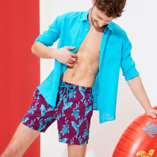Men Classic Embroidered - Men Swimwear Embroidered 2000 Vie Aquatique - Limited Edition, Kerala details view 1