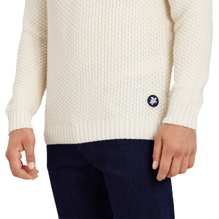 Men Others Solid - Men Wool Roll neck, Ecru supp1 Men Others Solid - Men Wool Roll neck, Ecru supp1