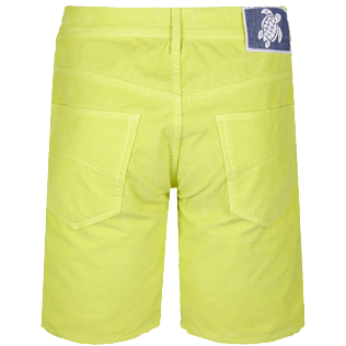 Herren Andere Uni - Bermudashorts aus Samt für Herren im 5-Taschen-Design, Lemongrass back Herren Andere Uni - Bermudashorts aus Samt für Herren im 5-Taschen-Design, Lemongrass back