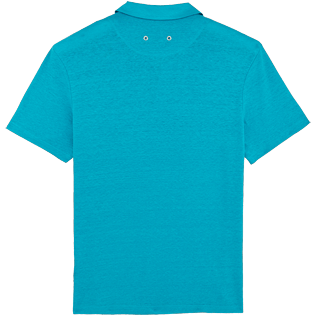 Men Others Solid - Solid Linen jersey polo, Curacao back Men Others Solid - Solid Linen jersey polo, Curacao back