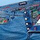 Men Others Printed - Men 5 Pockets Tropical Turtles Printed Denim Pants, Med denim w2 details view 4