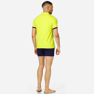 Uomo Altri Unita - Polo uomo in cotone a tinta unita, Verde brillante backworn Uomo Altri Unita - Polo uomo in cotone a tinta unita, Verde brillante backworn