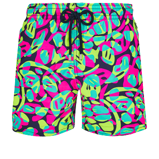 Photo de Homme CLASSIQUE Imprimé - Maillot de bain homme 2021 Neo Turtles, Bleu marine vue de face Photo de Homme CLASSIQUE Imprimé - Maillot de bain homme 2021 Neo Turtles, Bleu marine vue de face