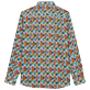 Herren Andere Bedruckt - Marguerites Unisex Sommerhemd aus Baumwollvoile, Weiss Rückansicht