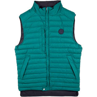 Autros Liso - Chaleco de plumas de color liso unisex, Pinos front Autros Liso - Chaleco de plumas de color liso unisex, Pinos front