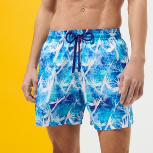 Men Others Printed - Men Swimwear Ultra-light and packable Paradise Vintage, Purple blue details view 1