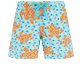Boys Classic Printed - Boys Swim Trunks Micro Macro Ronde Des Tortues, Lagoon front view