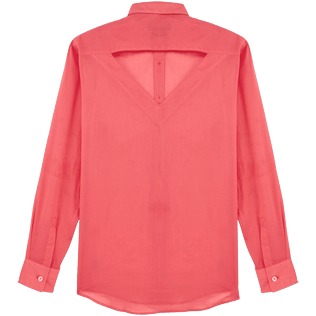 Donna Altri Unita - Camicia donna in cotone tinta unita con cut-out sul retro, Ibisco back Donna Altri Unita - Camicia donna in cotone tinta unita con cut-out sul retro, Ibisco back