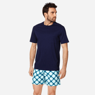 Men Others Solid - Men Pima Cotton Jersey T-Shirt Solid, Navy frontworn Men Others Solid - Men Pima Cotton Jersey T-Shirt Solid, Navy frontworn