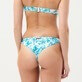 Donna Altri Stampato - Slip bikini donna Tanga Orchidees, Bianco vista indossata posteriore