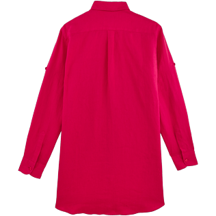 Donna Altri Unita - Camicia lunga donna in lino tinta unita, Ribes back Donna Altri Unita - Camicia lunga donna in lino tinta unita, Ribes back