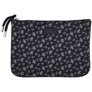 Bags Estampado - Estuche con cremallera con estampado Micro Ronde des Tortues, Azul marino front Bags Estampado - Estuche con cremallera con estampado Micro Ronde des Tortues, Azul marino front