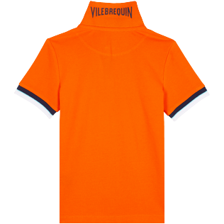 Boys Others Solid - Boys Cotton Pique Polo Shirt Solid, Apricot back Boys Others Solid - Boys Cotton Pique Polo Shirt Solid, Apricot back