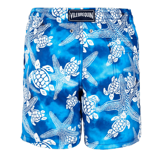 Men Classic / Moorea Printed - Men Swimtrunks Starlettes & Turtles Vintage, Neptune blue back Men Classic / Moorea Printed - Men Swimtrunks Starlettes & Turtles Vintage, Neptune blue back