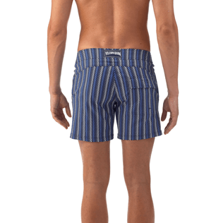 Men Fitted Printed - V Fish Fitted cut Swim shorts, Navy supp3 Men Fitted Printed - V Fish Fitted cut Swim shorts, Navy supp3