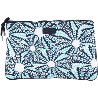 Others Printed - Zipped Beach Pouch Oursinade, Navy front Others Printed - Zipped Beach Pouch Oursinade, Navy front