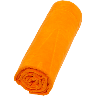 Andere Uni - Solid Jacquard-Strandtuch aus Frottee, Safran front Andere Uni - Solid Jacquard-Strandtuch aus Frottee, Safran front