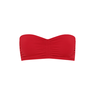 Women Bandeau Solid - Women Bikini Top Solid, Strawberry front Women Bandeau Solid - Women Bikini Top Solid, Strawberry front