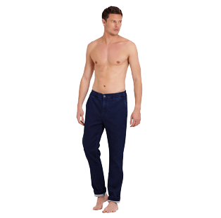 Uomo Altri Unita - Pantaloni chino uomo relaxed fit, Dark denim w1 frontworn Uomo Altri Unita - Pantaloni chino uomo relaxed fit, Dark denim w1 frontworn