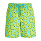 Men Others Printed - Men Swim Trunks Ultra-light and packables Turtles Smiley - Vilebrequin x Smiley®, Lazulii blue front view
