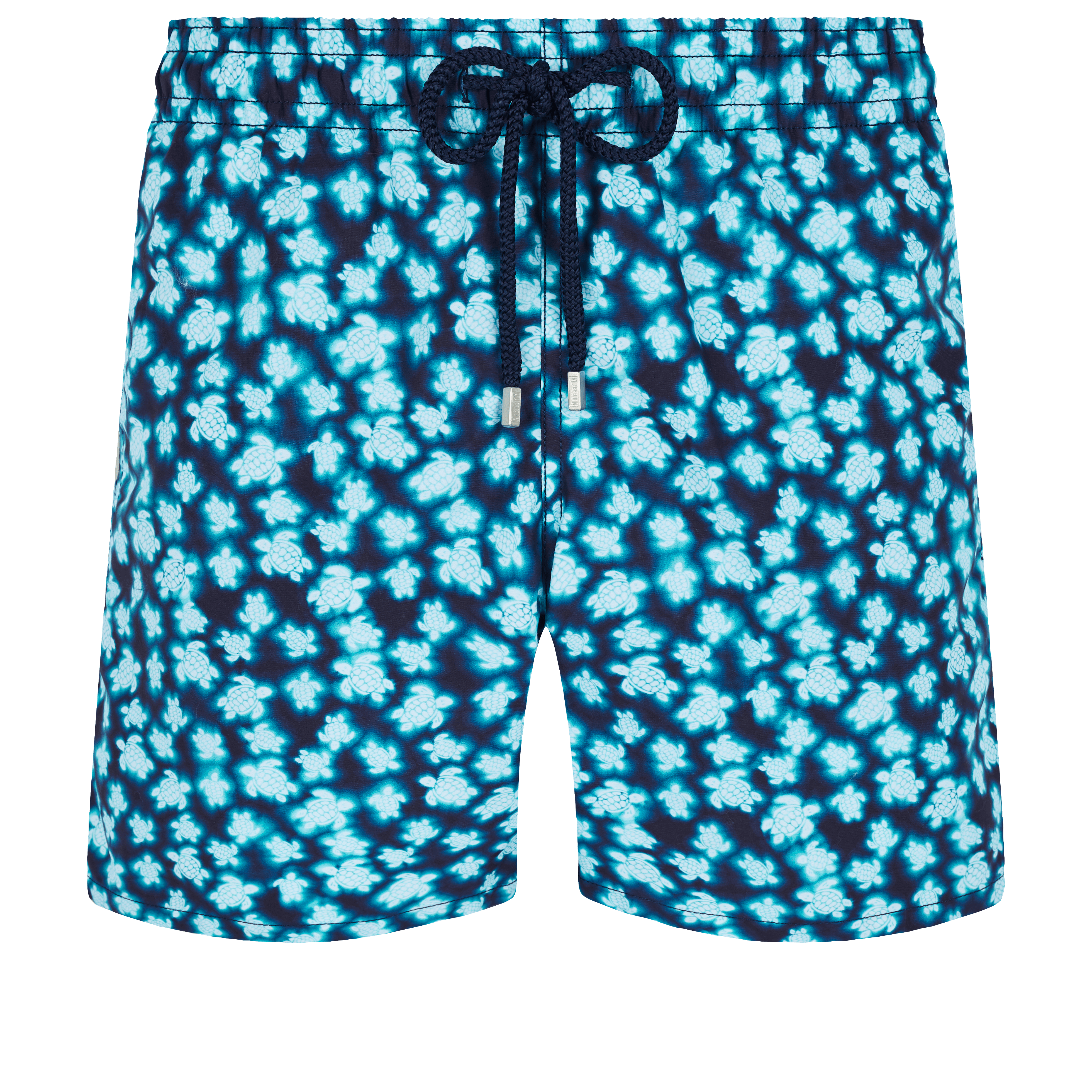 Vilebrequin New Mens VILEBREQUIN Turtle Print Turquoise Swim Shorts Trunks W/Bag 