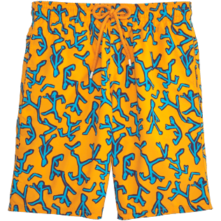 Hombre Clásico largon Estampado - Bañador de corte largo con estampado Danse du Feu, Curcuma front Hombre Clásico largon Estampado - Bañador de corte largo con estampado Danse du Feu, Curcuma front