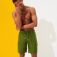 Hombre Autros Liso - Bermudas tipo cargo en lino de color liso para hombre, Sicomoro detalles vista 4