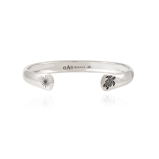 Andere Uni - Silbernes Unisex Jonc Armband Vilebrequin Original – Vilebrequin x Gas Bijoux, Silber front Andere Uni - Silbernes Unisex Jonc Armband Vilebrequin Original – Vilebrequin x Gas Bijoux, Silber front