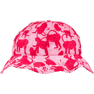 Caps AND Hats Estampado - Gorra de algodón con estampado Happy Monkeys para niños, Peony front Caps AND Hats Estampado - Gorra de algodón con estampado Happy Monkeys para niños, Peony front