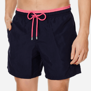 Hombre Clásico Liso - Bañador de dos colores para hombre, Azul marino supp1 Hombre Clásico Liso - Bañador de dos colores para hombre, Azul marino supp1
