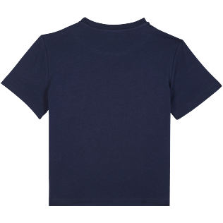 Jungen Andere Bedruckt - VBQ 50 T-Shirt aus Bio-Baumwolle für Jungen, Marineblau Rückansicht