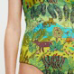 Costume intero donna all'americana Jungle Rousseau Zenzero dettagli vista 3
