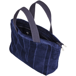 Andere Uni - Solid Strandbeutel aus Frottee-Jacquard, Marineblau supp1 Andere Uni - Solid Strandbeutel aus Frottee-Jacquard, Marineblau supp1