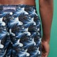 Men Long classic Printed - Men Swimwear Long Waves, Navy details view 2