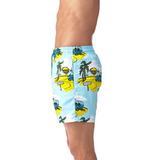 Men Classic / Moorea Printed - Sunny Car Swim shorts, Frosted blue supp1 Men Classic / Moorea Printed - Sunny Car Swim shorts, Frosted blue supp1