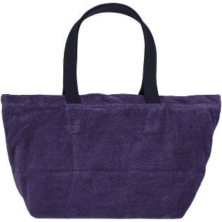 Altri Unita - Borsa da spiaggia grande in spugna tinta unita Jacquard, Midnight blue back Altri Unita - Borsa da spiaggia grande in spugna tinta unita Jacquard, Midnight blue back