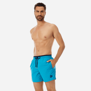 Men Classic Solid - Men Swimwear Solid Bicolor, Seychelles frontworn Men Classic Solid - Men Swimwear Solid Bicolor, Seychelles frontworn