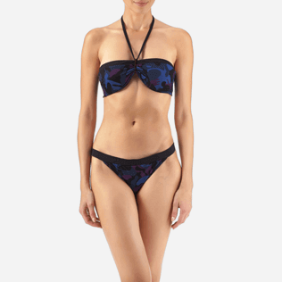 Women Tops Printed - Camouflage Turtles Bandeau bikini top, Plum supp1 Women Tops Printed - Camouflage Turtles Bandeau bikini top, Plum supp1