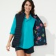 Others Printed - Unisex Sleeveless Jacket Ronde Des Tortues, Navy details view 7