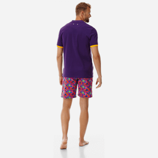 Men Others Solid - Men Cotton Pique Polo Shirt Solid, Reddish purple backworn Men Others Solid - Men Cotton Pique Polo Shirt Solid, Reddish purple backworn