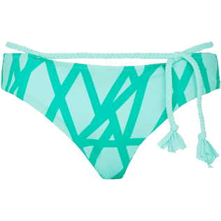 Donna Slip classico Grafico - Slip bikini donna coprenti Ribbon Bicolor, Veronese green front Donna Slip classico Grafico - Slip bikini donna coprenti Ribbon Bicolor, Veronese green front
