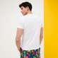 Men Others Printed - Men Cotton T-Shirt Multicolore Medusa, White back worn view