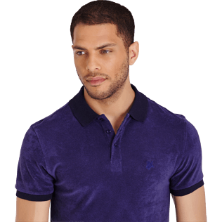 Men Others Solid - Men Terry cloth Polo Shirt Solid, Midnight blue supp1 Men Others Solid - Men Terry cloth Polo Shirt Solid, Midnight blue supp1