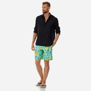 Hombre Clásico largon Estampado - Bañador largo con estampado 12.7 Martha's Vineyard para hombre, Menta supp2 Hombre Clásico largon Estampado - Bañador largo con estampado 12.7 Martha's Vineyard para hombre, Menta supp2