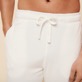 Pantalón liso en tejido terry unisex Blanco tiza detalles vista 6