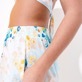 Donna Altri Stampato - Pantaloni donnaa in cotone Belle Des Champs, Soft blue dettagli vista 1