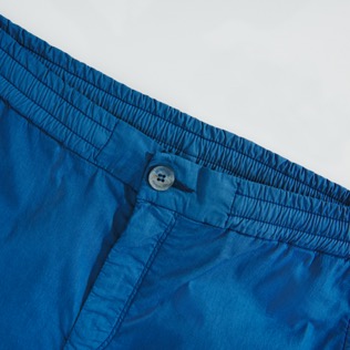 Hombre Autros Liso - Pantalón de chándal en tejido de gabardina para hombre, Ming blue detalles vista 3