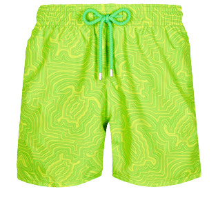 Bild von Herren Klassische Bedruckt - 2017 Tortues Hypnotiques Badeshorts für Herren, Lemongrass Vorderansicht Bild von Herren Klassische Bedruckt - 2017 Tortues Hypnotiques Badeshorts für Herren, Lemongrass Vorderansicht